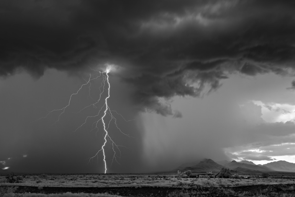 Mitch Dobrowner, Lightning and Homestead | Afterimage Gallery