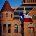 Texas Flag at Old Red Courthouse