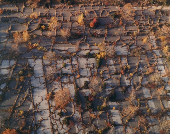 abandoned parking lot