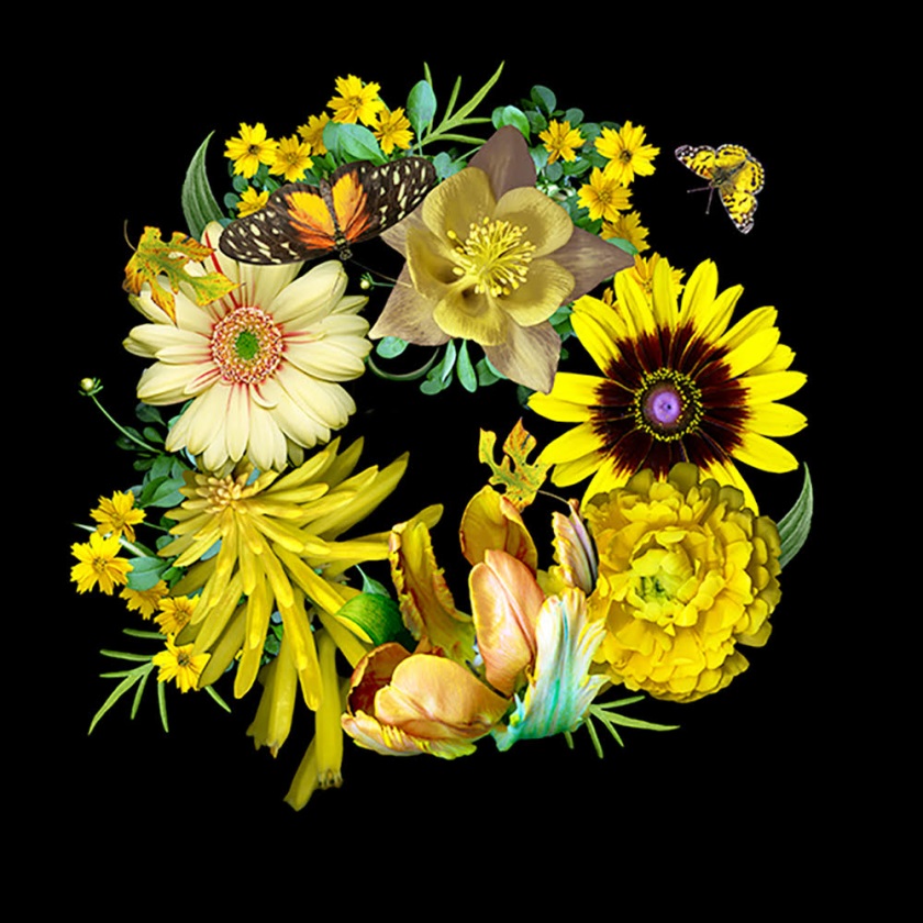 Carolyn Brown, Yellow and Orange Flower Ring