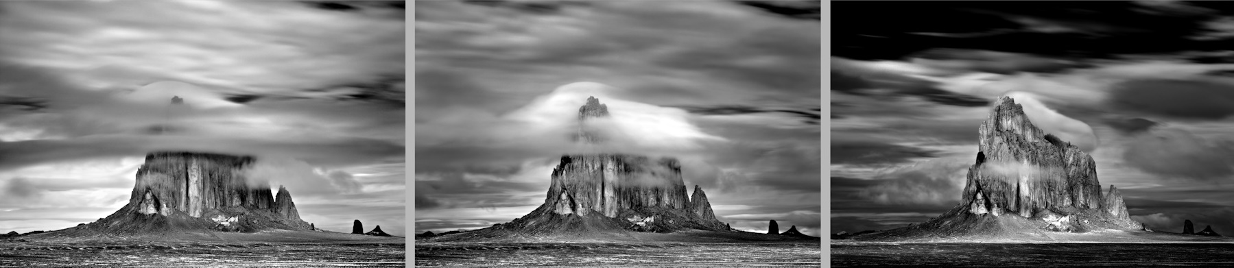 Mitch Dbrowner, Shiprock Triptych | Afterimage Gallery