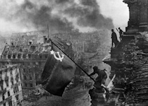 YevgenyKhaldei, Raising the Soviet Flag | Afterimage Gallery