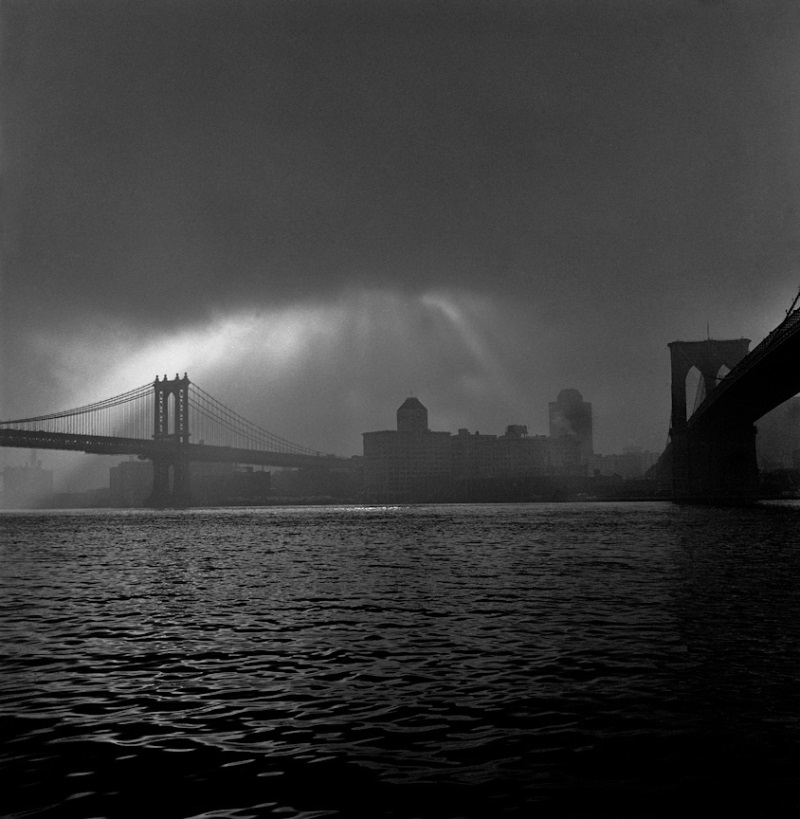 Barbara Mensch, East River Storm Sky