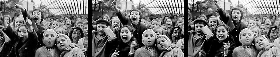 Alfred Eisenstaedt, Three Frames of Children t a Puppet Show