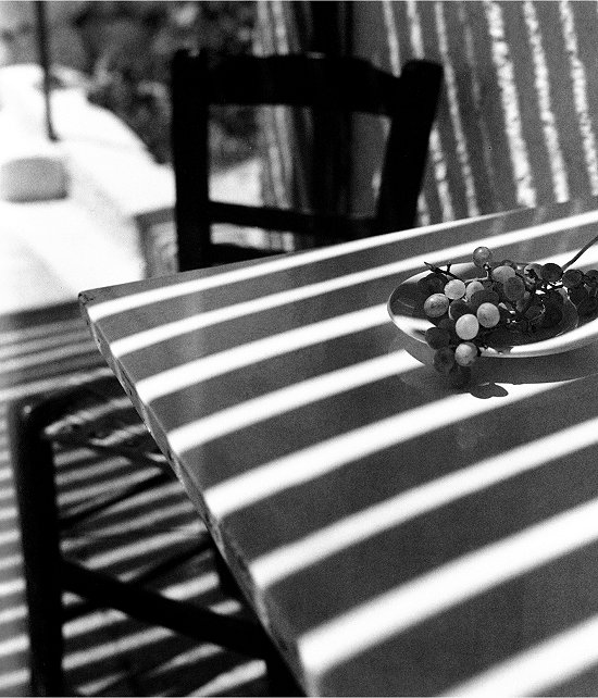 Chair and Table with Grapes, Santorini