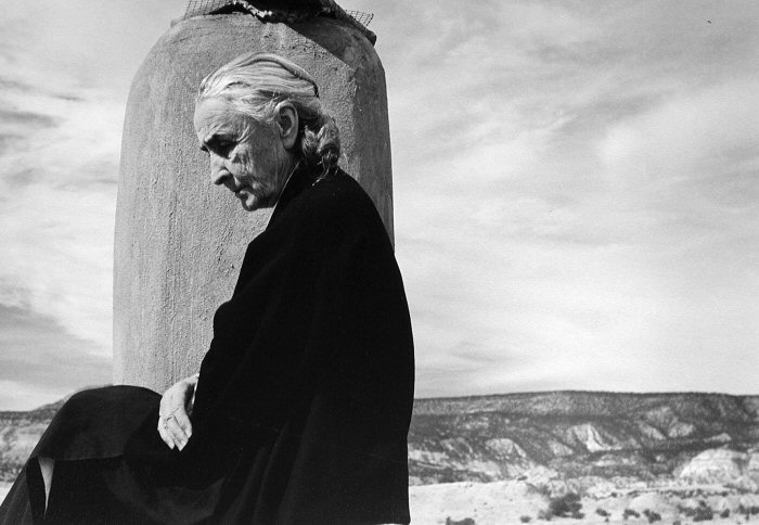Georgis O'Keeffe on Roof. John Loengard | Afterimage Gallery